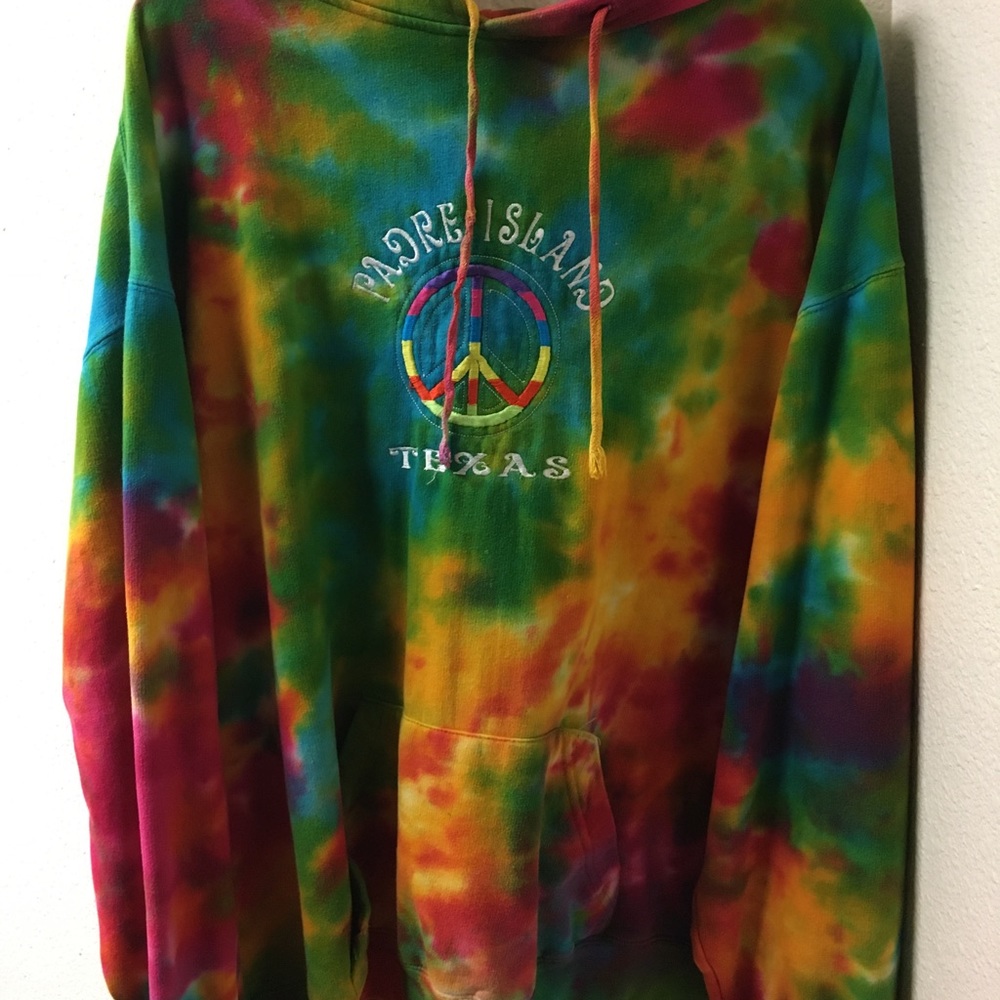 tie dye south padre island hoodie